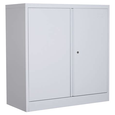 white metal storage cabinets